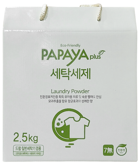 파파야플러스 친환경 분말세탁세제 2.5kg