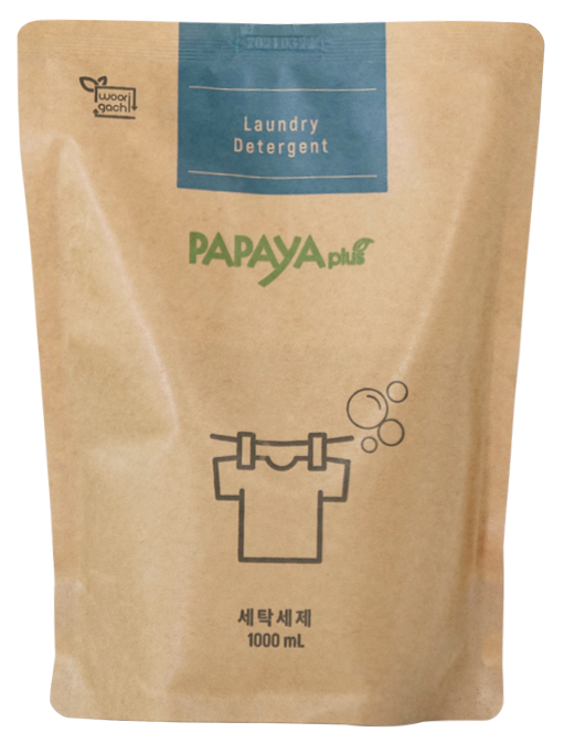 파파야플러스 저탄소 액상세탁세제 리필 1000ml