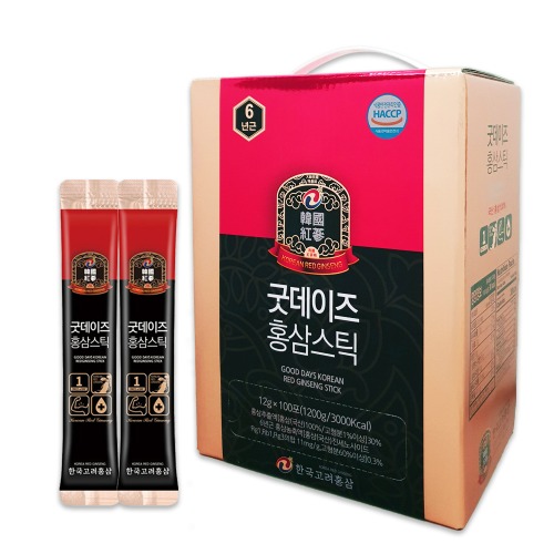[한국고려홍삼] 굿데이즈 홍삼스틱 100포 12g x 100포