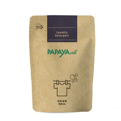 파파야플러스 저탄소 액상세탁세제 리필 1000ml